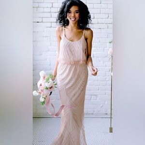 Revelry Gigi Champagne Geo Beaded Dress
Bridesmaid dress